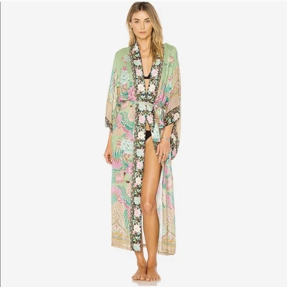 Spell Cloud Dancer Maxi Kimono OS
